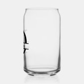 ミニマル文字Dモノグラムと名前をカスタムする ガラス缶 (左)