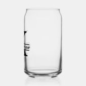 ミニマル文字Kモノグラムと名前をカスタムする ガラス缶 (左)