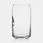 ミニマル文字Oモノグラムと名前をカスタムする ガラス缶 (左)