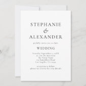 ミニマル文字QRコードAny 結婚 Color's 招待状 (正面)