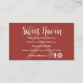 ミニマル料理器具ベーカリー 名刺 (裏面)