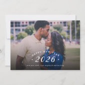 ミニマル新年フォトオーバーレイ シーズンカード (正面)