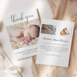 ミニマル新生児誕生のお知らせ 招待状