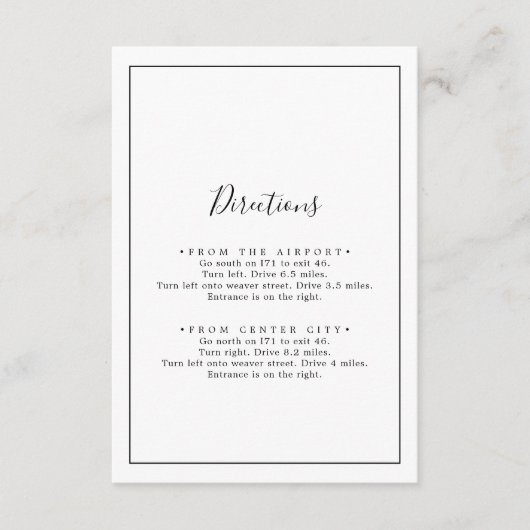 ミニマル方向エンクロージャカード エンクロージャーカード (正面)