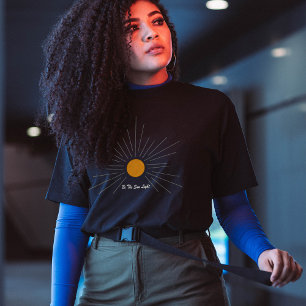 ミニマル日が差すこと「Be The Sun Light」 Tシャツ