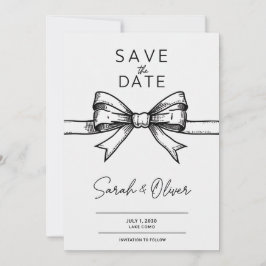 ミニマル日付の保存招待状 招待状