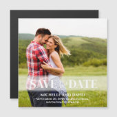 ミニマル日付の保存Vellum写真 |磁気 (正面/裏面)