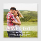 ミニマル日付の保存Vellum写真 |磁気 (正面)