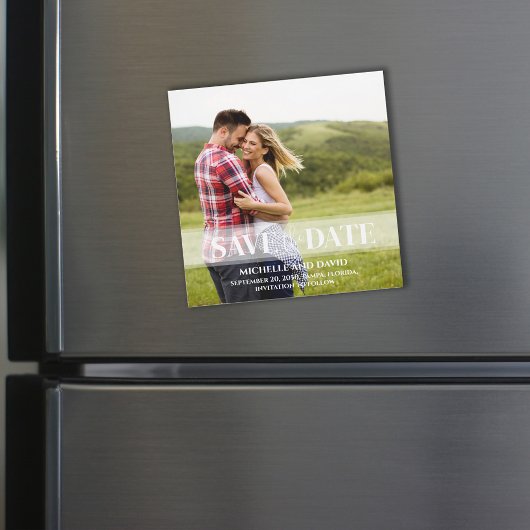 ミニマル日付の保存Vellum写真 |磁気