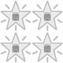 ミニマル星テーマプロモーションQRコードスタンプ