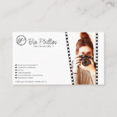 ミニマル映画ストリップ写真モダン撮影 名刺 (正面)