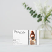 ミニマル映画ストリップ写真モダン撮影 名刺 (スタンド正面)