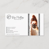 ミニマル映画ストリップ写真モダン撮影 名刺 (正面)