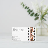 ミニマル映画ストリップ写真モダン撮影 名刺 (スタンド正面)