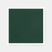 ミニマル暗松の緑無地の平野エレガント スタンダードカクテルナプキン (正面)