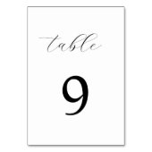 ミニマル書エレガントシンプル テーブルナンバー (正面)