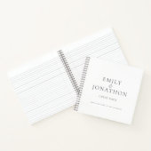 ミニマル書リスト結婚グレイのゲストブック ノートブック (内部)