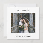 ミニマル書体 |とメリー写結婚した真 シーズンカード (正面)