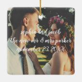 ミニマル書体 |とメリー写結婚した真 セラミックオーナメント (裏面)