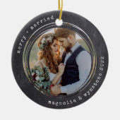 ミニマル書体 |とメリー写結婚した真 セラミックオーナメント (正面)