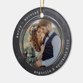 ミニマル書体 |とメリー写結婚した真 セラミックオーナメント (左)