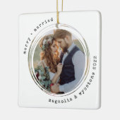 ミニマル書体 |とメリー写結婚した真 セラミックオーナメント (左)