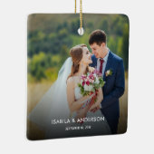 ミニマル書体 |メリーと結婚したPhoto Ce セラミックオーナメント (右)