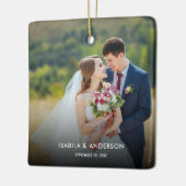 ミニマル書体 |メリーと結婚したPhoto Ce セラミックオーナメント (左)