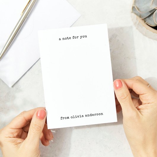 ミニマル書体 |ヴィンテージの白黒 ノートカード