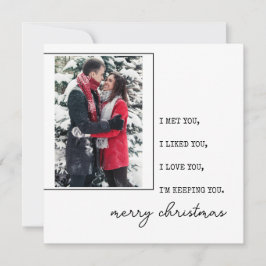 ミニマル書体 |写真とMerry Christmas シーズンカード