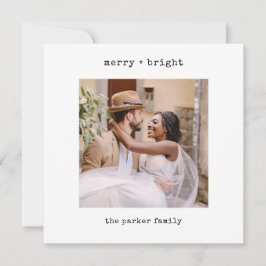 ミニマル書体 |写真とMerry Christmas シーズンカード