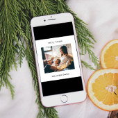 ミニマル書体 |写真とMerry Christmas シーズンカード