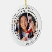 ミニマル書体 |卒業写真 セラミックオーナメント (右)