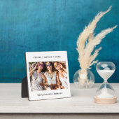 ミニマル書体 |友最高の人永遠の写真 フォトプラーク (インサイチュ)