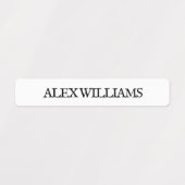 ミニマル書体 |防水名ラベル ラベル (デザイン1)