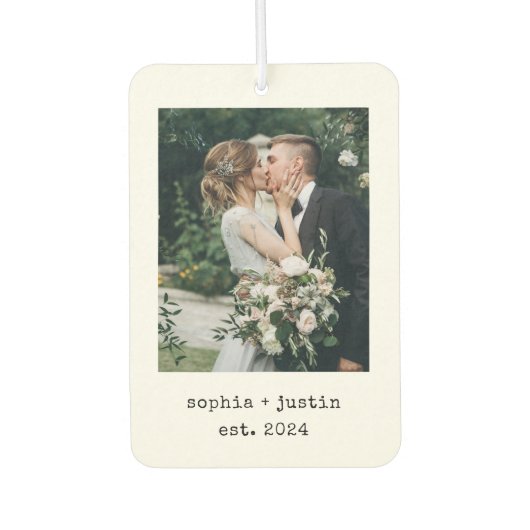 ミニマル書体 | 2枚 カーエアーフレッシュナー (正面)