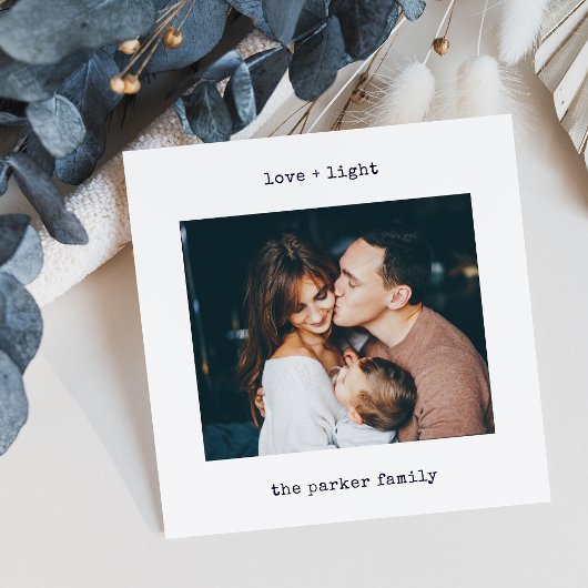 ミニマル書体 | Love and Light with Photo シーズンカード