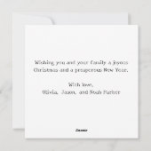 ミニマル書体 | Merry Christmas Photo Card シーズンカード (裏面)