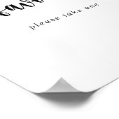 ミニマル書簡好きサイン ポスター (角)