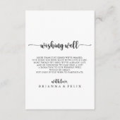 ミニマル書結婚の願い井戸 エンクロージャーカード (正面)