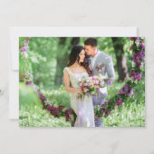 ミニマル書結婚道は永遠に感謝 カード (裏面)