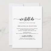 ミニマル書誓の刷新を続ける 招待状 (正面)