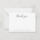 ミニマル書道ありがとう ノートカード (正面)