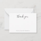 ミニマル書道ありがとう ノートカード (正面)