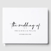 ミニマル書道エレガモダンントウェディング ゲストブック (正面)