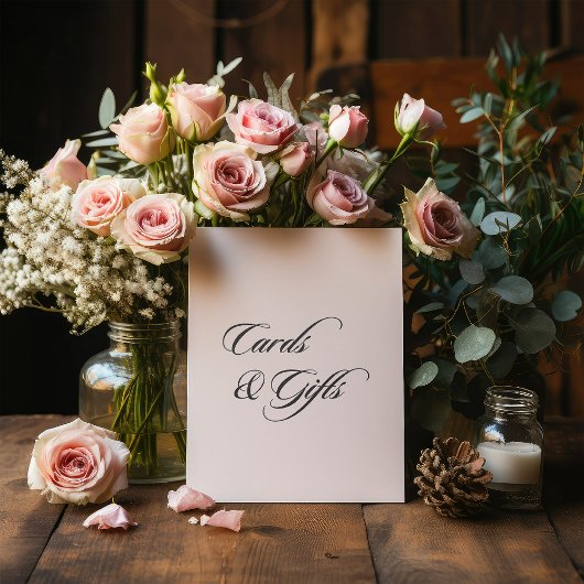 ミニマル書道カード&ギフトホワイト結婚ズ 台座サイン