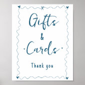 ミニマル書道ギフトとカー結婚ドのサイン ポスター (正面)