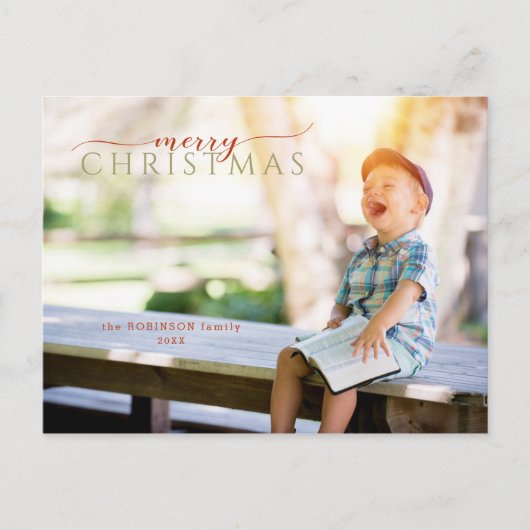 ミニマル書道グリーティング&写真 ポストカード (正面)