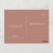 ミニマル書道テラコッタサンキュー ポストカード (裏面)