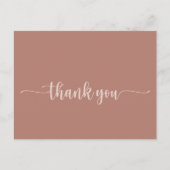 ミニマル書道テラコッタサンキュー ポストカード (正面)